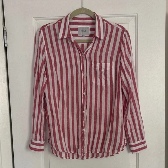 Rails Charli Linen Blend Button Up - Picture 2 of 7